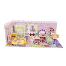 Puzzle 3D dormitorio caliente